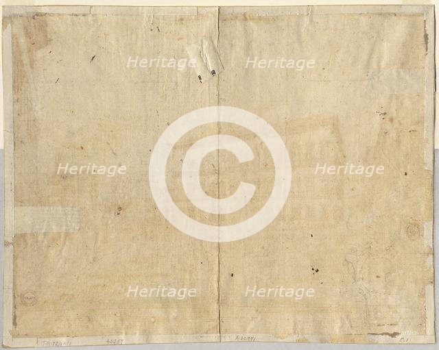 Cartouche (verso), 1664. Creator: Lievin Cruyl (Flemish, c. 1640-c. 1720).