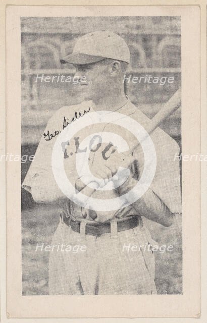 Geo. Sisler from Baseball strip cards (W575-2), ca. 1921-22. Creator: Unknown.