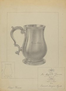 Silver Mug, c. 1936. Creator: Filippo Porreca.