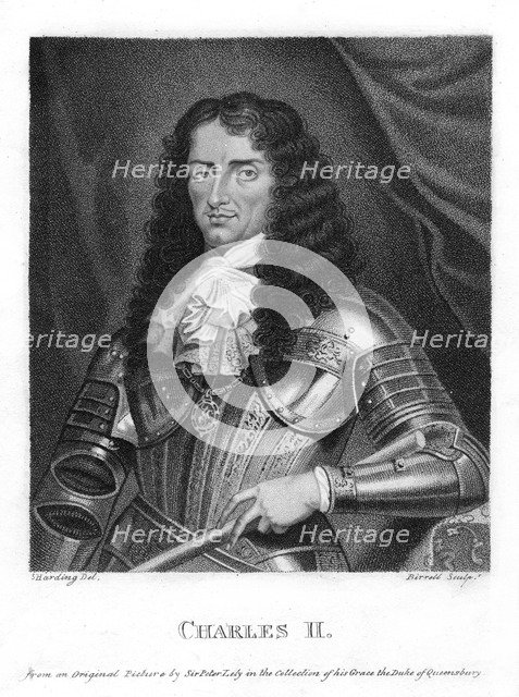Charles II, King of England, Scotland and Ireland, (18th century).Artist: A Birrell