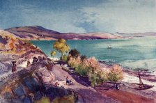'The Lake of Galilee, Looking North from Tiberias', 1902. Creator: John Fulleylove.