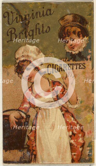 From the Girls and Children series (N64) promoting Virginia Brights Cigarettes for Allen &..., 1886. Creator: Allen & Ginter.