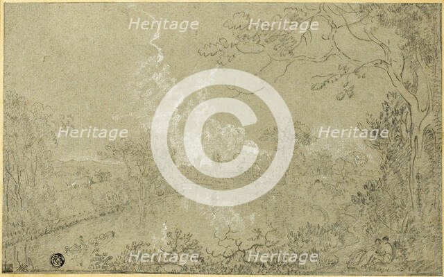 Banks of the River Dee near Eaton Hall, Cheshire, c. 1759. Creator: Richard Wilson.