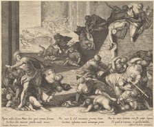 Massacre of the Innocents, reduced and reversed copy after Aegidius Sadeler, 1600—1629. Creator: Unknown.