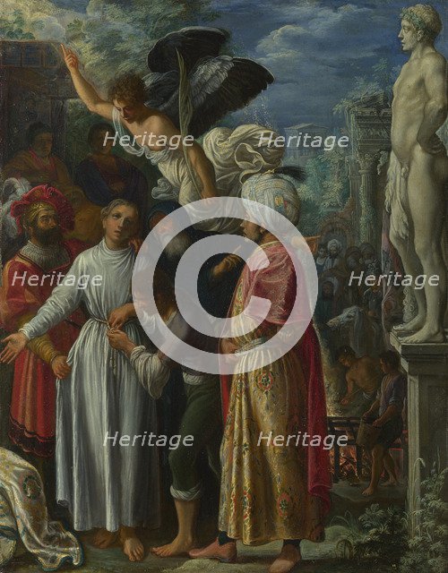 Saint Lawrence prepared for Martyrdom, ca 1601. Artist: Elsheimer, Adam (1578-1610)