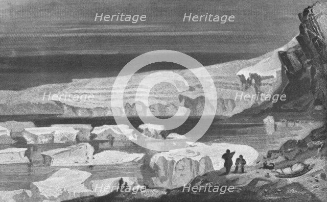 'The Great Humboldt Glacier, Peabody Bay', 1855, (1928). Artist: Elisha Kent Kane.