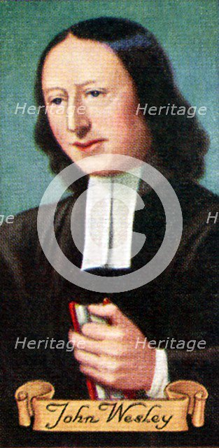 John Wesley, taken from a series of cigarette cards, 1935. Artist: Unknown