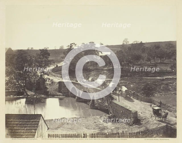 Antietam Bridge, Maryland, September 1862. Creators: Barnard & Gibson, George N. Barnard, James F. Gibson.
