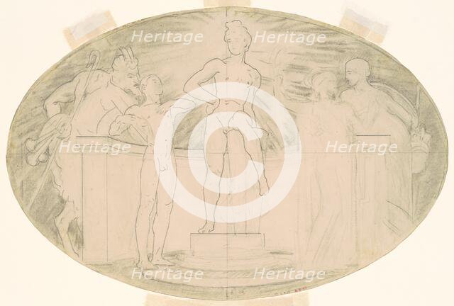 Study for "Classic and Romantic Art", c. 1921. Creator: John Singer Sargent.