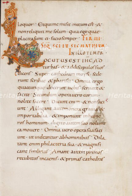 Decorated Initial L; Gospel Lectionary, late 10th century. Creator: Unknown.