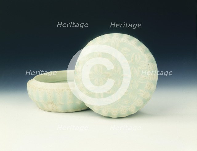 Qingbai round box, Yuan dynasty, China, 1279-1368. Artist: Unknown