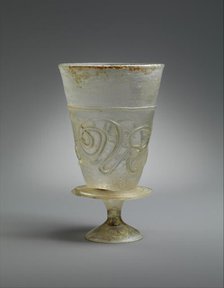 Goblet with Applied Decoration, Iran, 11th-early 12th century. Creator: Unknown.