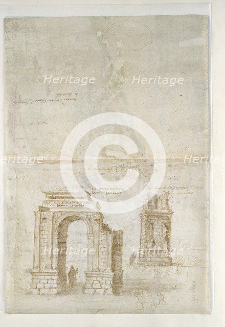 Panoramic View of Tarragona from the South (Seawards), c1560s.  Artist: Anthonis van den Wyngaerde.