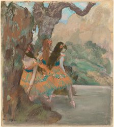 Ballet Dancers, c. 1877. Creator: Edgar Degas.