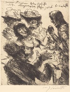 Einer dirne schön gesicht muss allgemein sein wie's sonnenlicht..., 1923. Creator: Lovis Corinth.