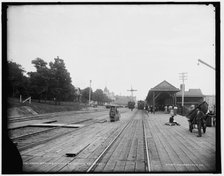 Grand Rapids & Indiana R.R. station, Petoskey, between 1890 and 1901. Creator: Unknown.