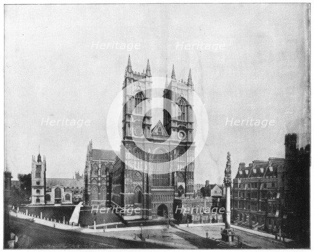 Westminster Abbey, London, late 19th century. Artist: John L Stoddard