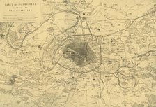 'Paris and its Environs, showing the Fortifications', (c1872).  Creator: R. Walker.