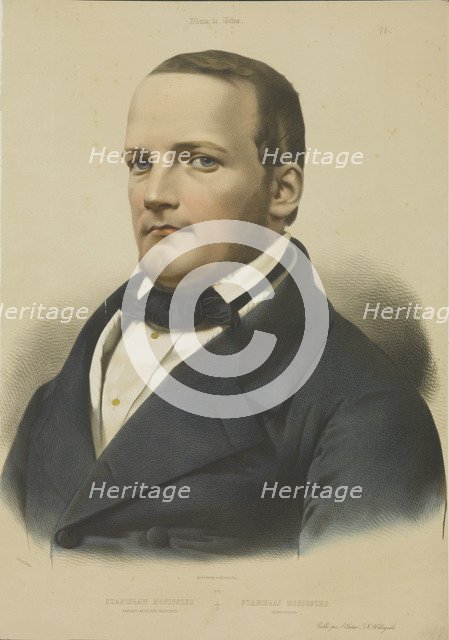 Portrait of the composer Stanislaw Moniuszko (1819-1872), c1850.