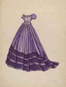 Dress, c. 1938. Creator: Florence Earl.