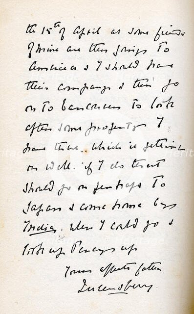 Letter to Lord Alfred Douglas from his father Lord Queensberry, c1890s. Creator: Marquis of Queensberry.