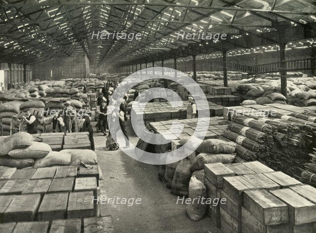 "Traffic and Merchandise Multiplied Century By Century" A Dock Transit Shed', 1937. Creator: Unknown.