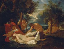 Sleeping Venus surprised by satyrs, c1625. Creator: Poussin, Nicolas (1594-1665).