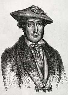 Martin Zurbano, known as Martin Varea, (1788-1845), Spanish liberal military, 1853.  Creator: Unknown.