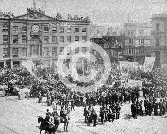 Queen Victoria's Golden Jubilee celebrations, Nottingham, Nottinghamshire, June 1887. Artist: R Allen & Son