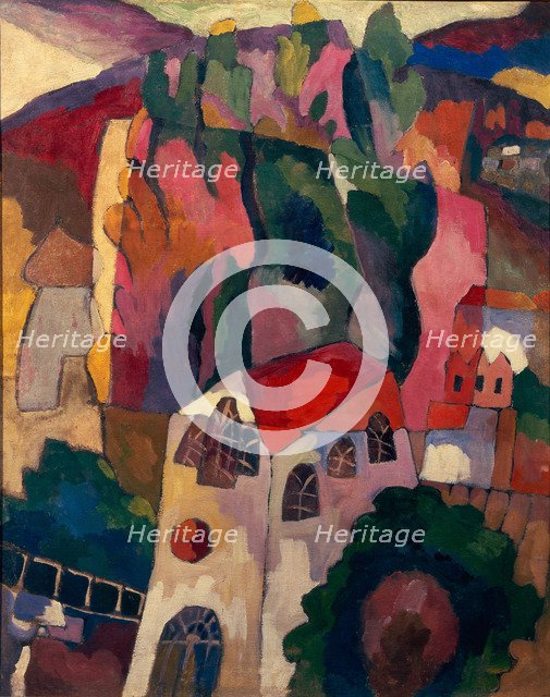 Poplars, 1916. Artist: Lentulov, Aristarkh Vasilyevich (1882-1943)