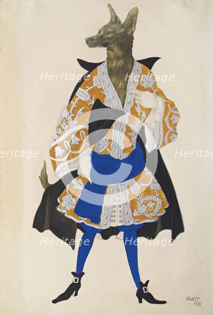 Costume design for the ballet Sleeping Beauty by P. Tchaikovsky, 1921.