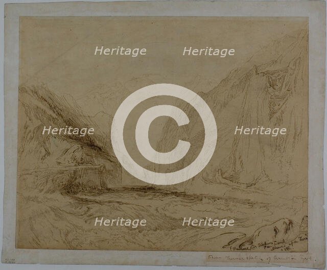 Torrent in Tyrol, n.d. Creator: John Ruskin.
