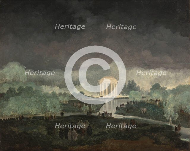 Fête de nuit donnée par la reine au comte du Nord au Petit Trianon, 1782-1783. Creator: Robert, Hubert (1733-1808).