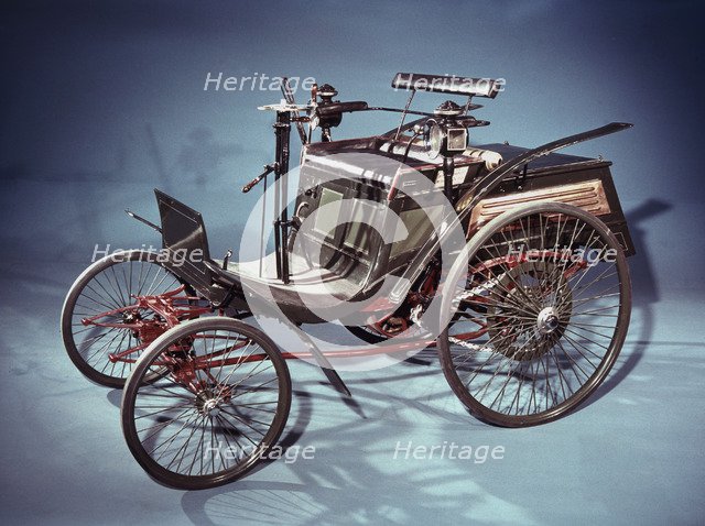 Rear-engined Benz Velo car, German, 1894. Artist: Unknown