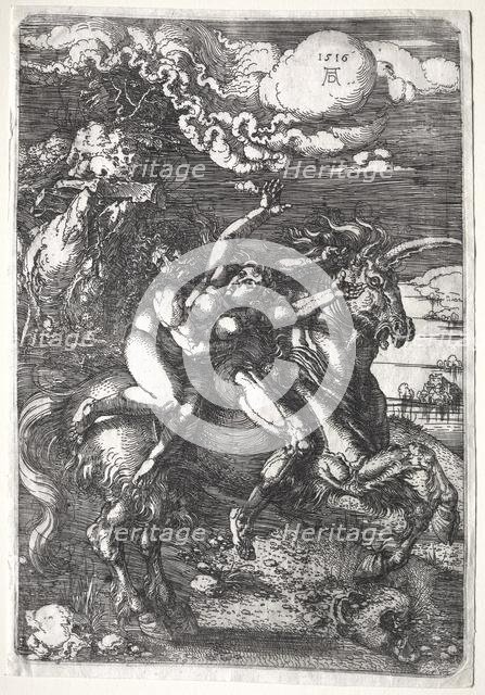 The Abduction on a Unicorn, 1516. Creator: Albrecht Dürer (German, 1471-1528).