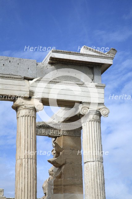 The Sanctuary of Athena, the Erechtheion, The Acropolis, Athens, Greece Artist: Samuel Magal