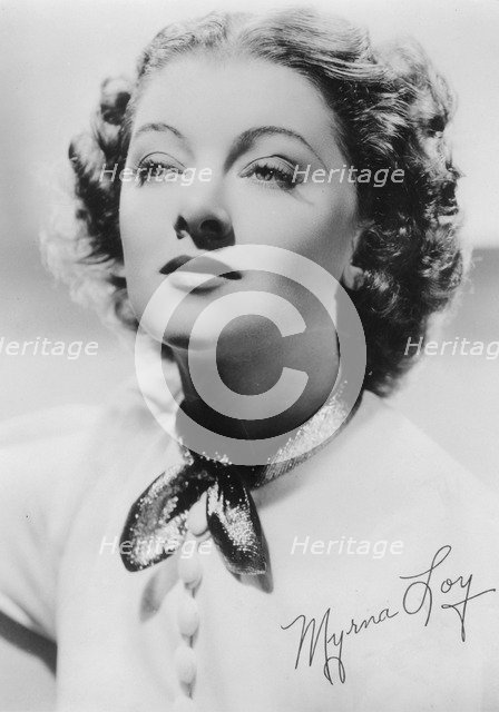 Myrna Loy (1905-1993), American actress, c1930s. Artist: Unknown