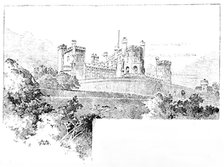 Belvoir Castle, view from the Stables, 1890. Creator: Unknown.