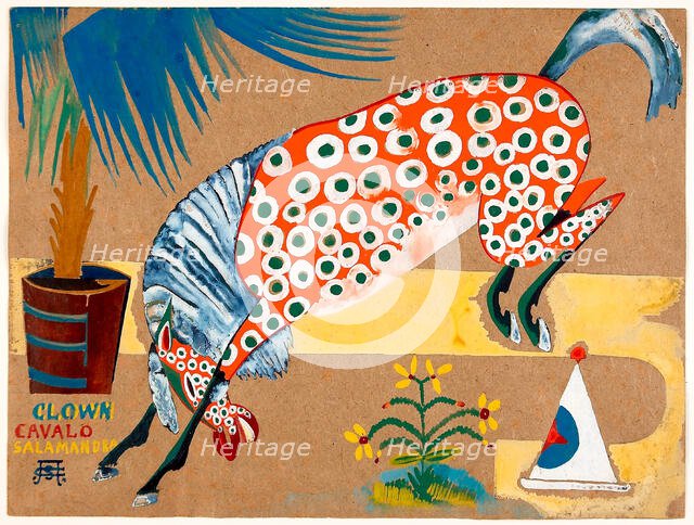 Clown, Horse, Salamander, c1911-1912. Creator: Souza-Cardoso, Amadeo de (1887-1918).