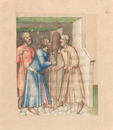 Eating Sacrificial Lamb, c. 1420/1430. Creator: Unknown.