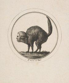 Caricature Showing the Comte de Provence as a Cat, 18th century. Creator: Unknown.