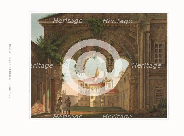 View of the Patriarchal Chambers. From the Antiquities of the Russian State, 1849-1853. Creator: Solntsev, Fyodor Grigoryevich (1801-1892).