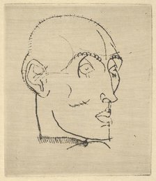 Portrait of a Man, 1914. Creator: Egon Schiele.