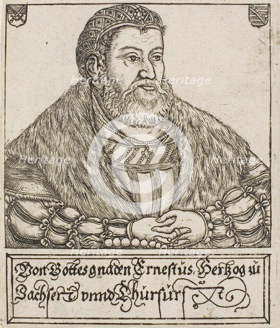Ernest, from Saxon Dukes and Electors, 1560/1621. Creator: Balthasar Jenichen.