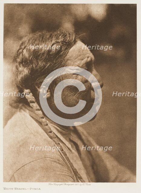 White Weasel-Ponca, 1927. Creator: Edward Sheriff Curtis.