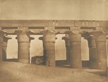 Grande Colonnade du Palais d'Aménophis III, à Luxor, Thèbes, 1849-50. Creator: Maxime du Camp.