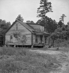 Millworker's house six miles north of Roxboro, North Carolina, Person County, North Carolina, 1939. Creator: Dorothea Lange.