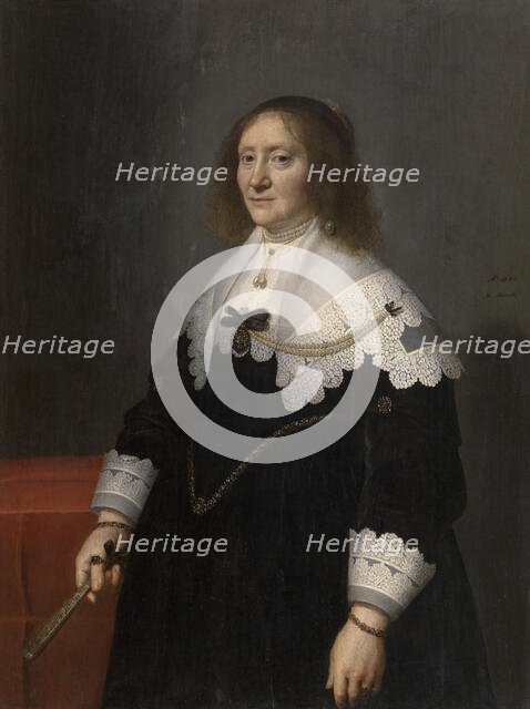 Aletta Brasser, Wife of Cornelis Haga, 1641. Creator: Michiel van Mierevelt.