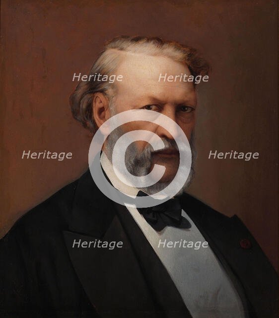 Portrait of Hendrik Conscience (1812-1883). Creator: Pondt, Hendrik de (1842-1897).