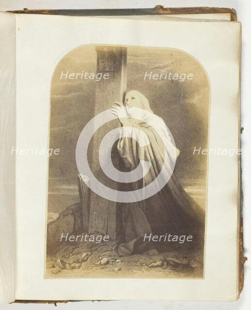 Untitled, [illustration with Biblical quote], 1855/68. Creator: Georgina Cowper.